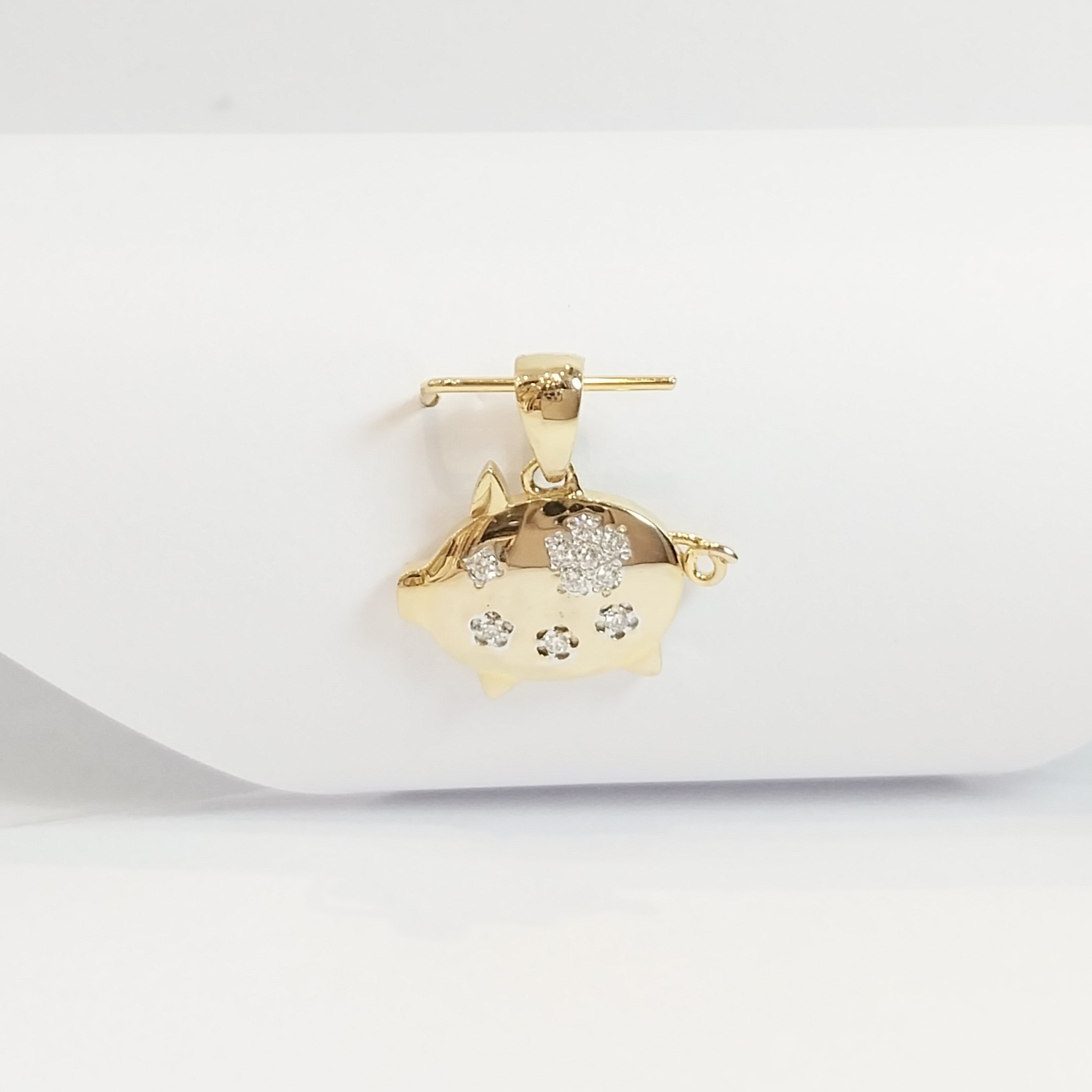 PIG pendent, cherry blossom edition