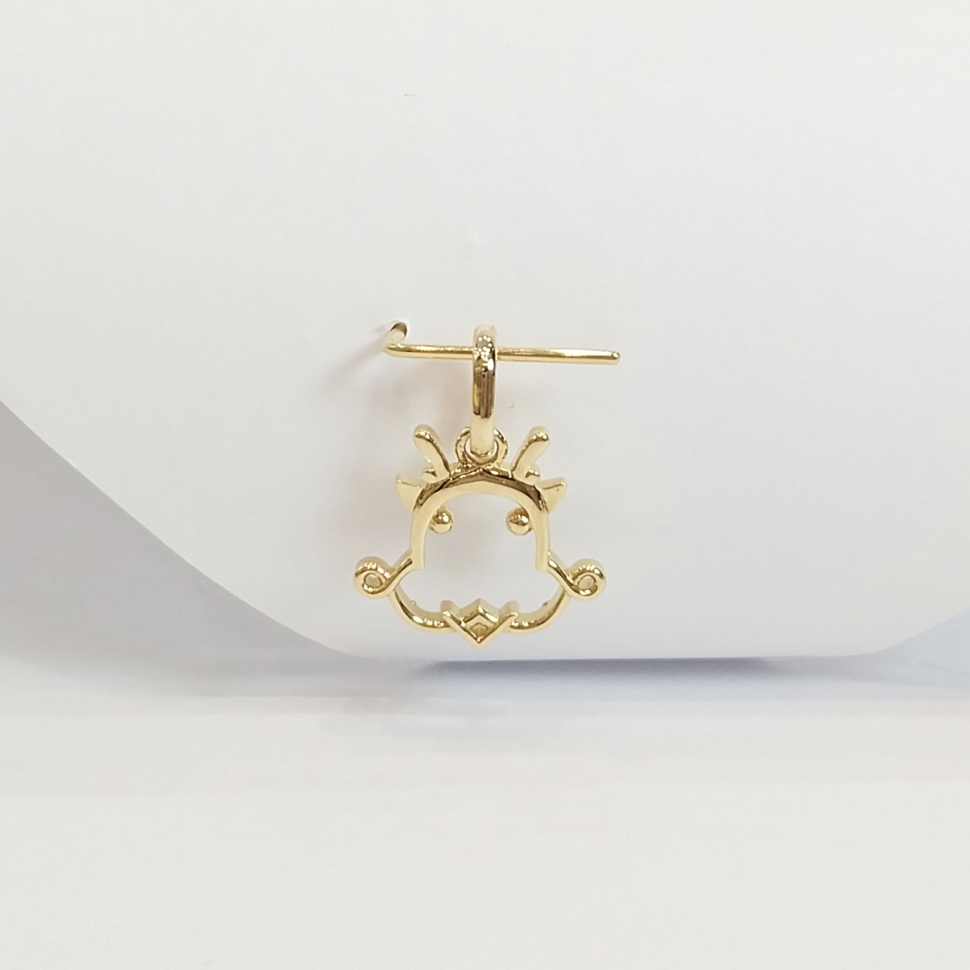 Cartoon Dragon, 18k gold